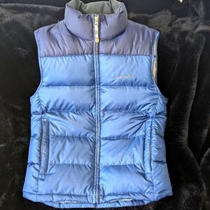 Eddie Bauer Premium Goose Down Vest  Small. Dark and light Blue